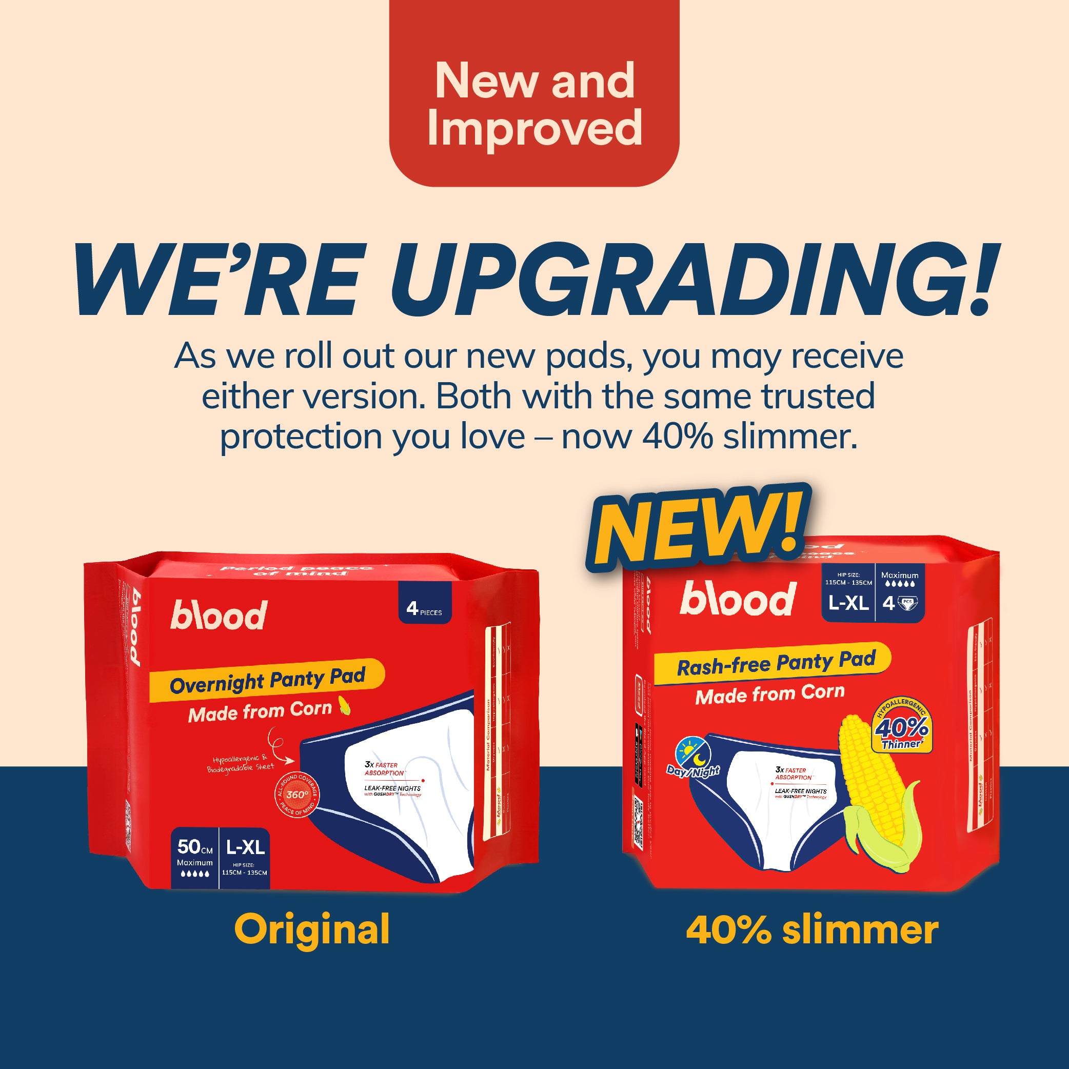 Overnight 50cm Panty Pads